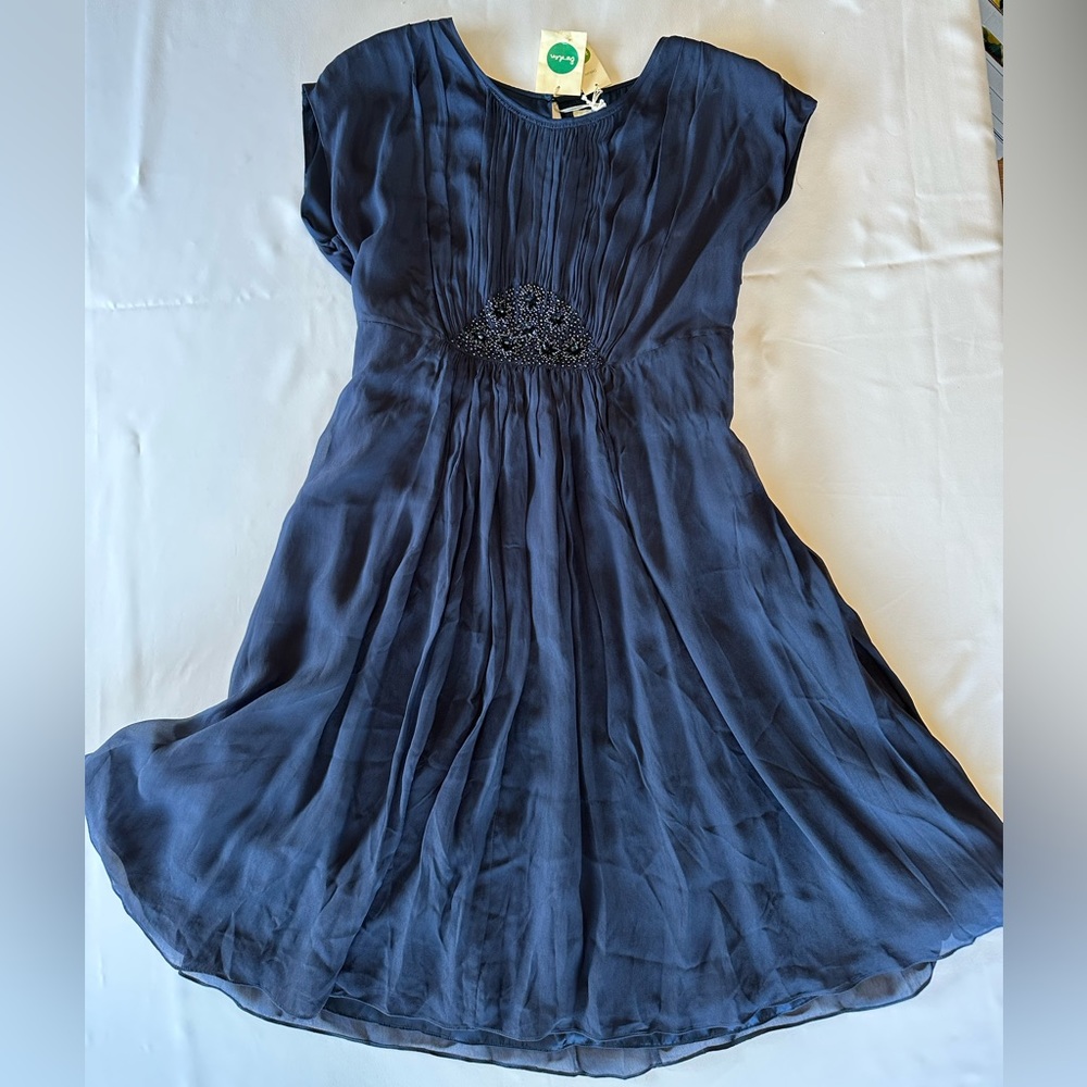 NWT Beautiful Navy Blue Boden Cocktail Dress. Size 14L US